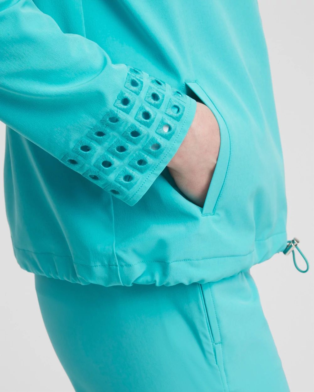 Zenergy® UPF Embroidered Eyelet Jacket | Chico's